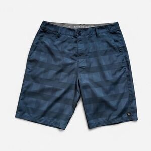 Rip Curl Men's Shorts Blue Plaid 34 L Boardwalk Wet Dry Board Swim Surf Skater